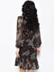 Сукня шифонова чорно-сірого кольору з візерунком | 6725844 | фото 3