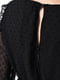 Сукня А-силуету чорна у горошок | 6725845 | фото 4
