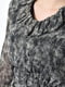 Платье А-силуэта шифоновое серое с принтом | 6725848 | фото 4