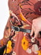 Сукня А-силуету шифонова теракотового кольору з квітковими візерунками | 6725852 | фото 4