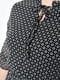 Платье А-силуэта шифоновое черное с геометрическим узором | 6725858 | фото 4