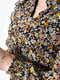 Сукня А-силуету шифонова чорна з квітковим принтом | 6725859 | фото 4