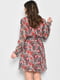 Платье А-силуэта шифоновое розовое с узорами | 6725864 | фото 3