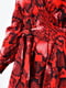 Сукня максі А-силуету червона з візерунком | 6725865 | фото 4