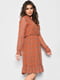 Сукня А-силуету шифонова помаранчева в квітковий принт | 6725868 | фото 2