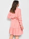 Платье А-силуэта однотонное розовое | 6725889 | фото 3