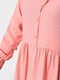 Платье А-силуэта однотонное розовое | 6725889 | фото 4