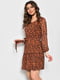 Сукня коричневого кольору з леопардовим принтом | 6725890 | фото 2
