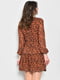 Платье коричневого цвета с леопардовым принтом | 6725890 | фото 3
