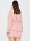 Платье А-силуэта розовое с длинными рукавами | 6725893 | фото 3