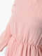 Платье А-силуэта розовое с длинными рукавами | 6725893 | фото 4