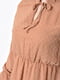 Сукня А-силуету темно-бежева з довгими рукавами | 6725894 | фото 4