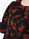 Сукня А-силуету чорна з квітковим принтом | 6725897 | фото 4
