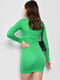 Платье-футляр однотонное зеленое | 6725904 | фото 3