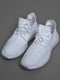 Текстильні кросівки білого кольору | 6725970 | фото 2