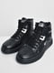 Кроссовки высокие черные на шнуровке | 6725980 | фото 2
