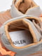 Кроссовки текстильные оранжевые на шнуровке | 6725984 | фото 5