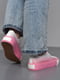 Кеди рожеві текстильні на шнурівці | 6726000 | фото 3