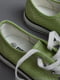 Кеди текстильні салатового кольору на шнурівці | 6726001 | фото 4