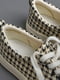 Кеды текстильные бежевые на шнуровке | 6726005 | фото 4