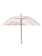Зонт полуавтомат трость розовый | 6726144