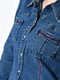 Рубашка джинсовая темно-синего цвета | 6726204 | фото 4