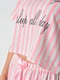Піжама літня шорти та футболка біло-рожева | 6726222 | фото 4