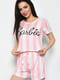 Пижама летняя шорты и футболка бело-розовая | 6726223 | фото 2