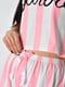 Піжама літня шорти та футболка біло-рожева | 6726223 | фото 4