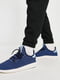 Текстильные кроссовки синего цвета с логотипом бренда | 6729632 | фото 8