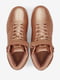 Високі кросівки золотистого кольору з логотипом бренду | 6729645 | фото 4