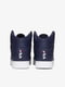 Високі кросівки синього кольору з вишитим логотипом бренду | 6729648 | фото 2