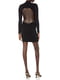 Черное приталенное платье с элегантным вырезом на спине и воротником-стойкой | 6729651 | фото 10