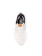 Тканинні білі кросівки з контрастними вставками та логотипом бренду | 6729682 | фото 3