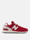 Комбинированные кроссовки красного цвета с логотипом бренда | 6729692 | фото 4