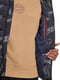 Стьоганая куртка синего цвета на флисе с капюшоном на застежке-молнии | 6729698 | фото 3