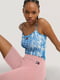 Шорти-легінси рожевого кольору з логотипом Tommy Jeans збоку | 6729714 | фото 2