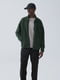 Зеленая куртка на молнии из искусственного меха | 6729735 | фото 2