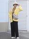 Желтый кардиган на пуговицах, расклешенные рукава и накладные карманы | 6729751 | фото 20