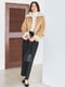 Теплая куртка из экозамши коричневого цвета  на молнии | 6729754 | фото 10