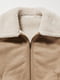 Тепла куртка з екозамші коричневого кольору на блискавці | 6729754 | фото 6