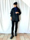 Джинсовая куртка-рубашка черного цвета на пуговицах | 6729769 | фото 2