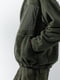 Меховая зеленая куртка свободной посадки | 6729775 | фото 10