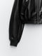 Коротка чорна куртка-бомбер на блискавці | 6729783 | фото 14