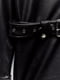 Короткое черное платье-куртка из искусственной кожи на молнии | 6729785 | фото 11