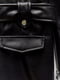 Коротка чорна сукня-куртка зі штучної шкіри на блискавці | 6729785 | фото 12