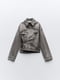 Джинсова куртка оверсайз сірого кольору на ґудзиках із двома нагрудними кишенями | 6729787 | фото 2