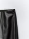 Еластичні розкльошені штани з екошкіри чорного кольору | 6729798 | фото 9