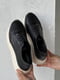 Шкіряні чорні кросівки на високій білій підошві | 6730505 | фото 9