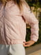 Стьобана  рожева курточка-бомбер на блискавці | 6283425 | фото 8
